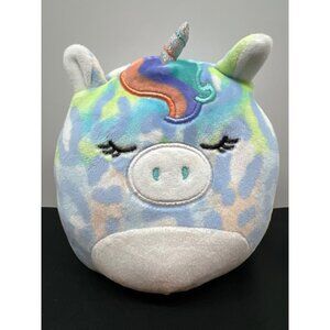 Kellytoy Nazina the Unicorn Squishmallow Pastel Tie Dye Soft Plush Collectible T
